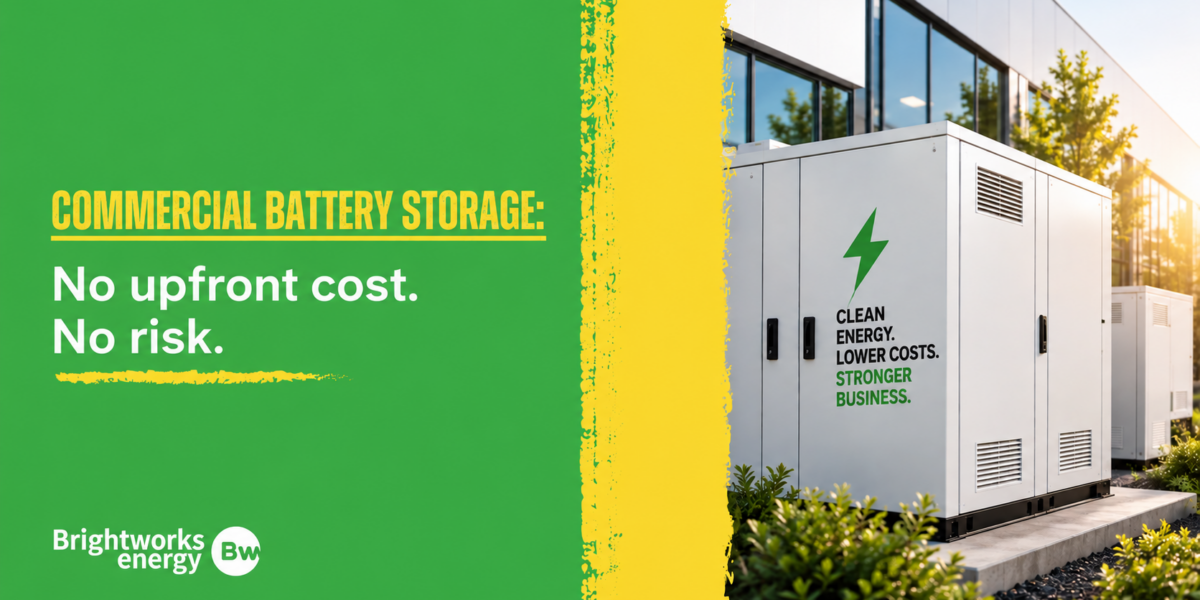 Commercial Battery Storage With No Upfront Cost--